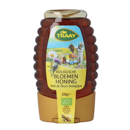 de Traay Bloemenhoning knijpfles bio 250.00 Gram