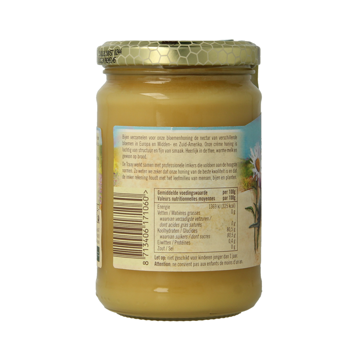 de Traay Bloemen honing creme 350.00 Gram