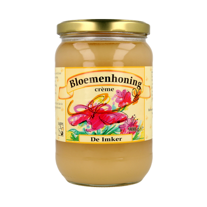 De Imker Bloemenhoning creme 900.00 Gram