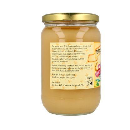 De Imker Bloemenhoning creme 900.00 Gram