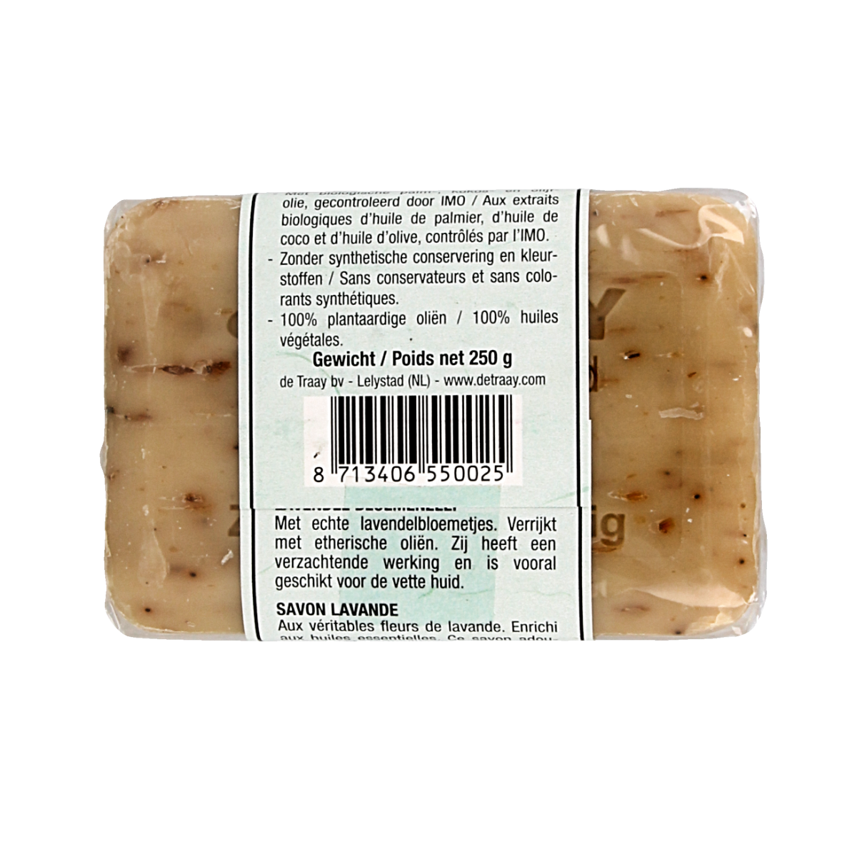 de Traay Zeep lavendel/bloemen 250.00 Gram