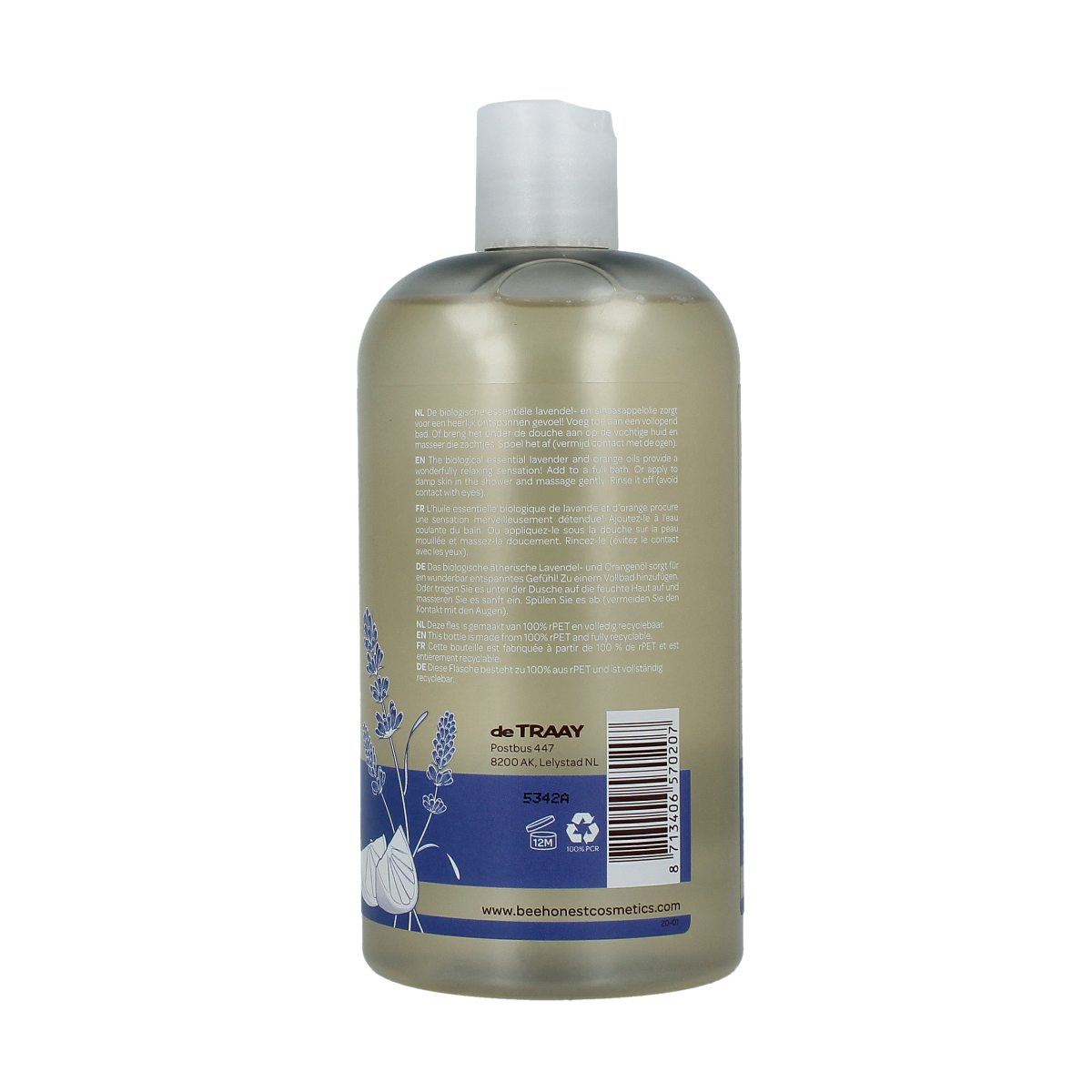 Traay Bee Honest Bad / douche lavendel & stuifmeel 500.00 Milliliter