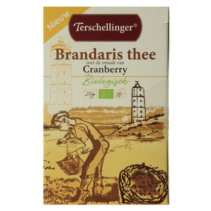 Terschellinger Zwarte thee cranberry bio 18.00 Zakjes