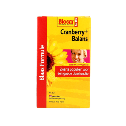 Bloem Cranberry+ balans 60.00 Capsules