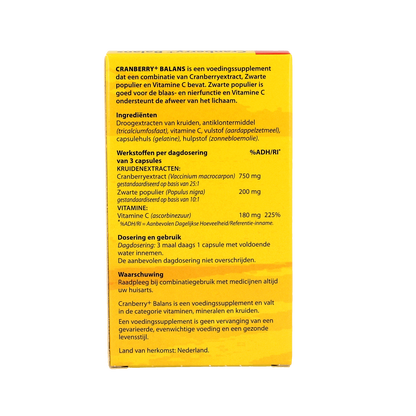 Bloem Cranberry+ balans 60.00 Capsules
