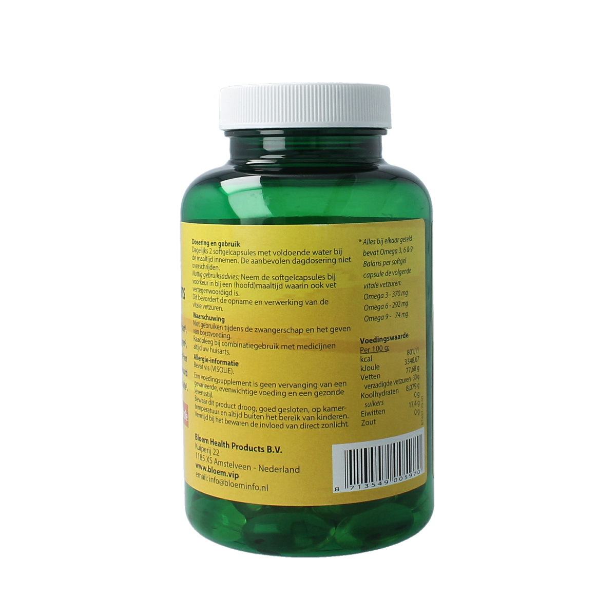 Bloem Omega 3 6 & 9 balans 96.00 Softgels