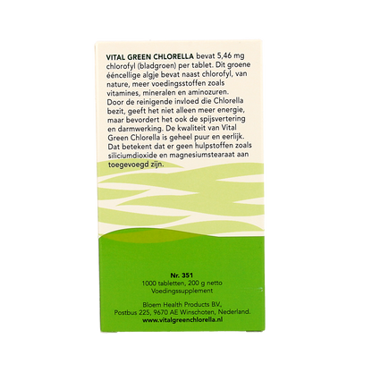 Bloem Chlorella vital green 1000.00 Tabletten