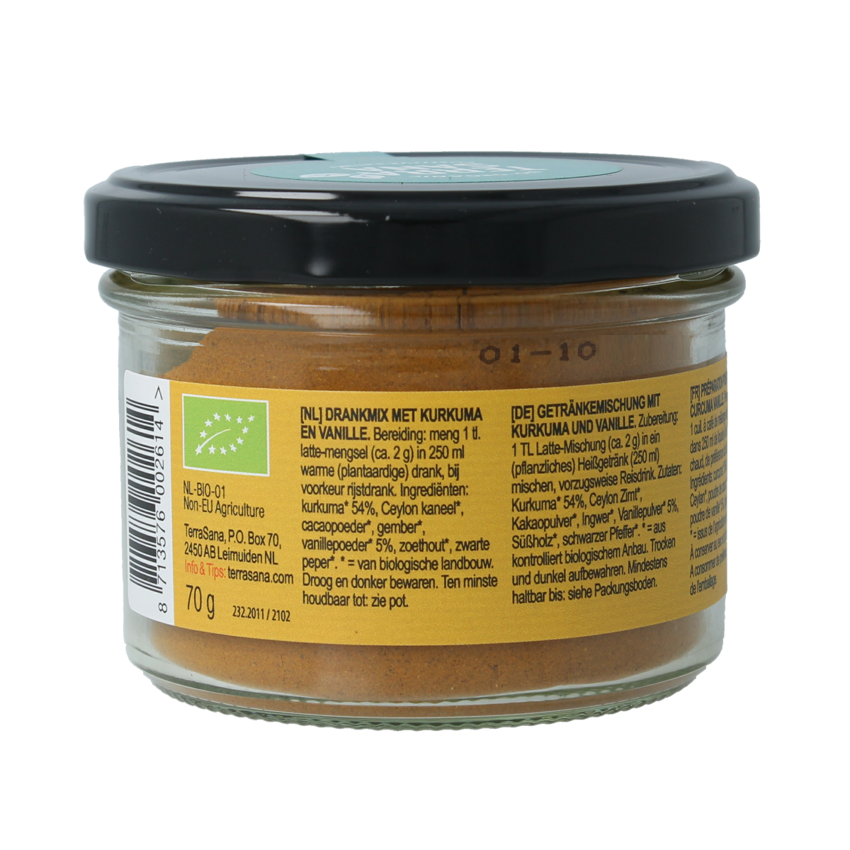 TerraSana Latte curcuma vanilla bio 70.00 Gram