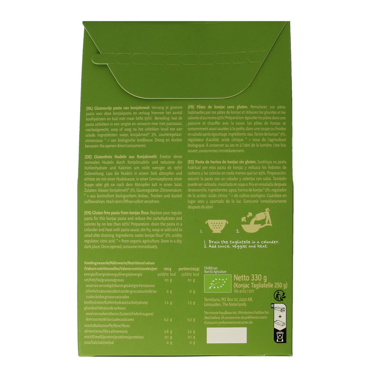TerraSana Konjac tagliatelle bio 250.00 Gram