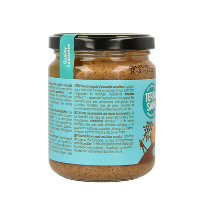 TerraSana Amandelpasta bruin crunchy bio 250.00 Gram