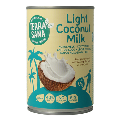 TerraSana Kokosmelk light vet bio 400 Milliliter