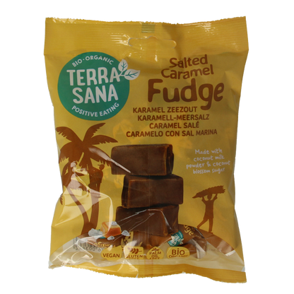 TerraSana Fudge karamel zeezout bio 150 Gram