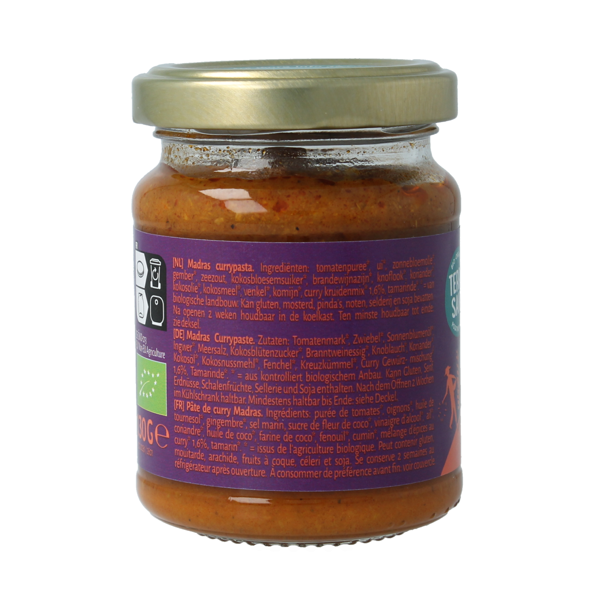 TerraSana Indiase madras currypasta 130.00 Gram