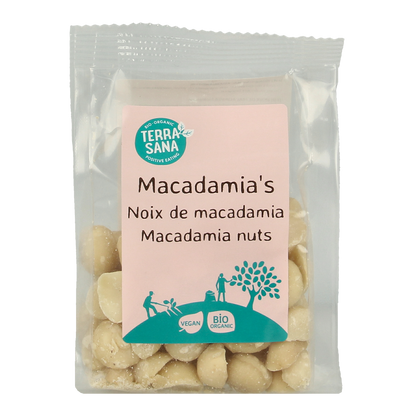 TerraSana RAW Macadamianoten gepeld bio 100.00 Gram