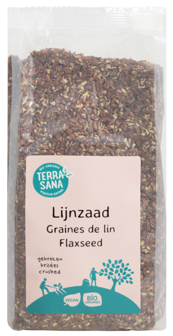 TerraSana RAW lijnzaad gebroken bio 400.00 Gram