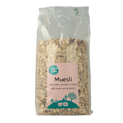 TerraSana Muesli noten & zuidvruchten bio 1.00 Kilogram
