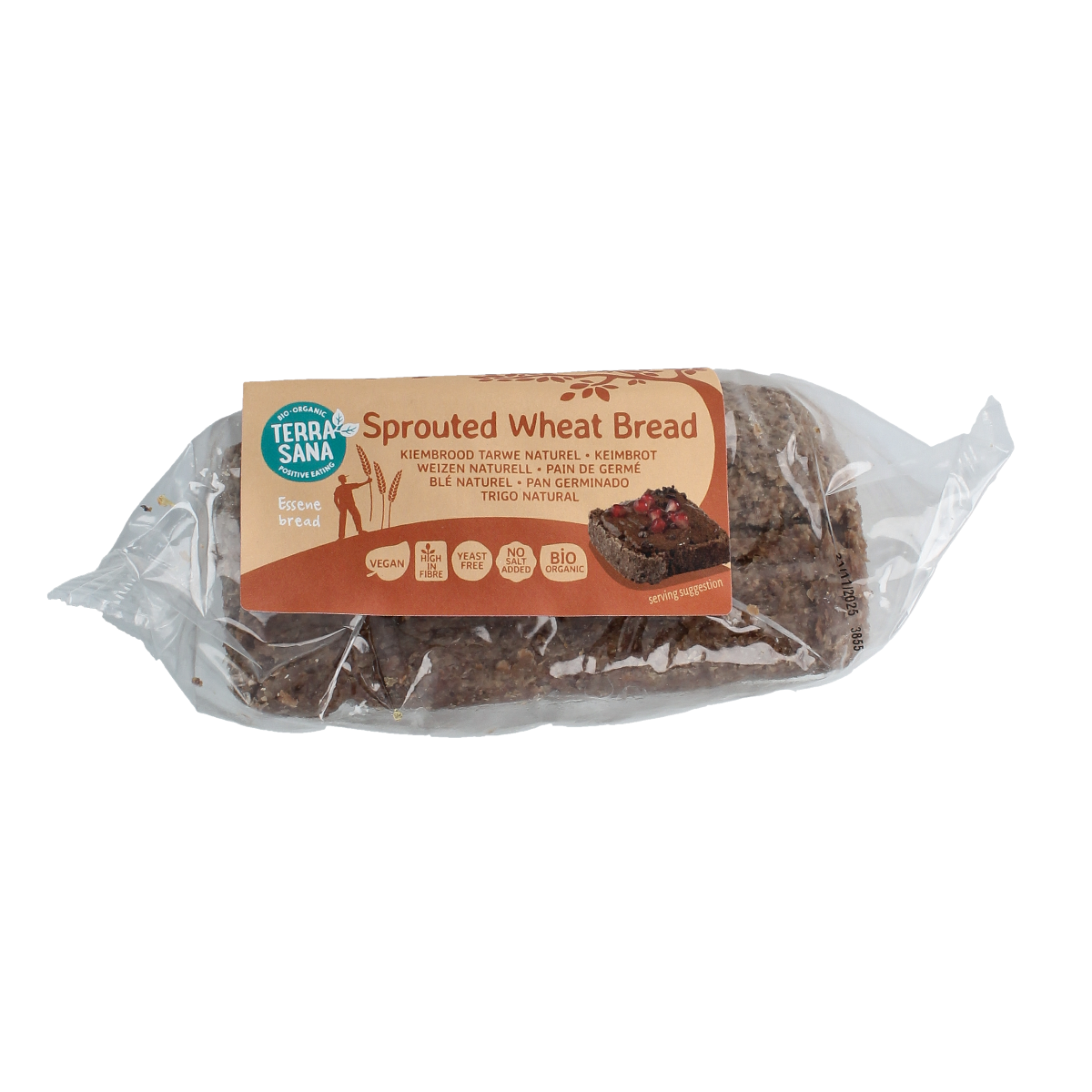 TerraSana Gekiemd brood naturel / tarwe bio 400.00 Gram