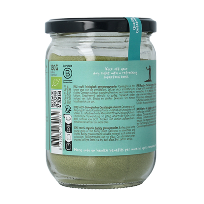 TerraSana Gerstegras poeder in glas bio 130.00 Gram