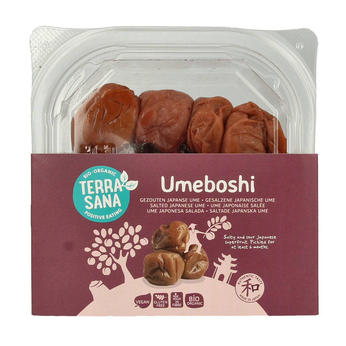 TerraSana Umeboshi gezoute japanse abrikozen bio 150.00 Gram