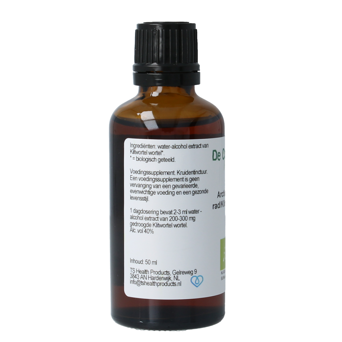 Cruydhof Arctium lappa/klitwortel tinctuur bio 50.00 Milliliter