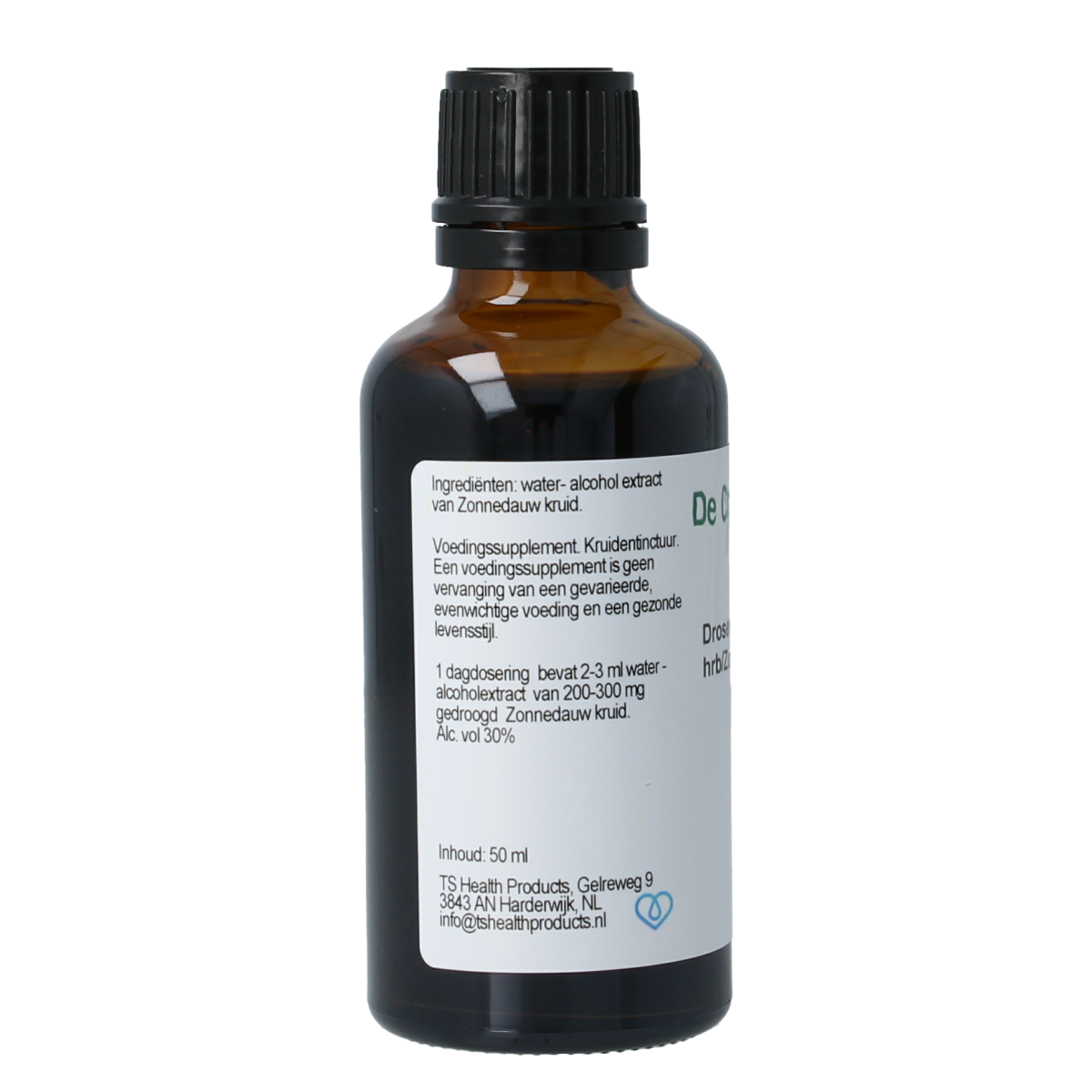 Cruydhof Drosera anglica hrb / zonnedauw tinctuur 50.00 Milliliter