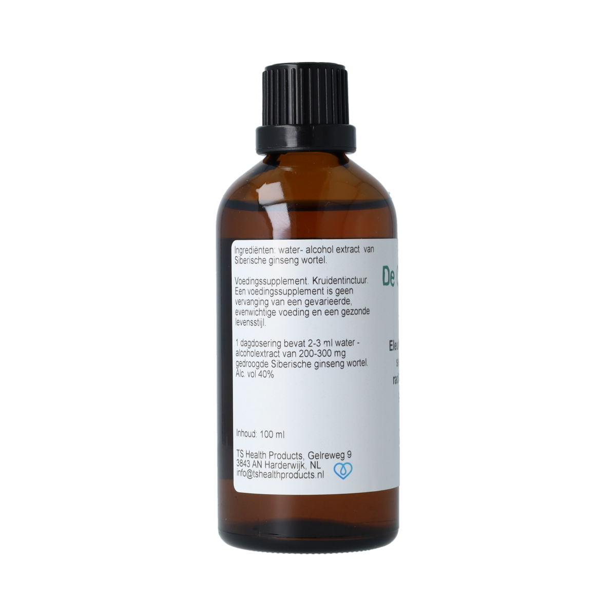 De Cruydhof Siberische ginseng wortel 100.00 Milliliter