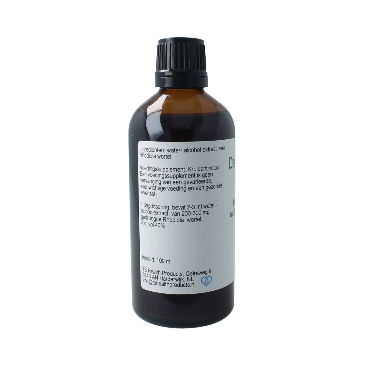 De Cruydhof Rhodiola rosea radix tinctuur 100.00 Milliliter