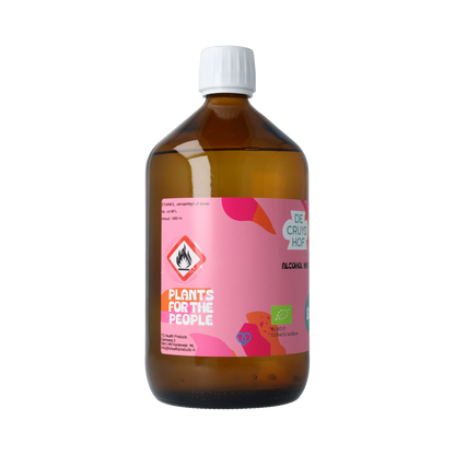 De Cruydhof Alcohol 96% inwendig en uitwendig bio 1.00 Liter
