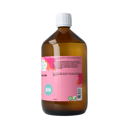 De Cruydhof Alcohol 96% inwendig en uitwendig bio 1.00 Liter