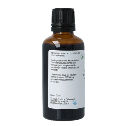 Cruydhof Hibiscus sabdariffa / hibiscus flor tinctuur 50.00 Milliliter