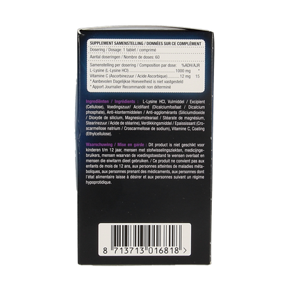 Lucovitaal L-Lysine 1000mg 60.00 Tabletten