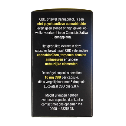 Lucovitaal CBD 10mg forte 30.00 Capsules