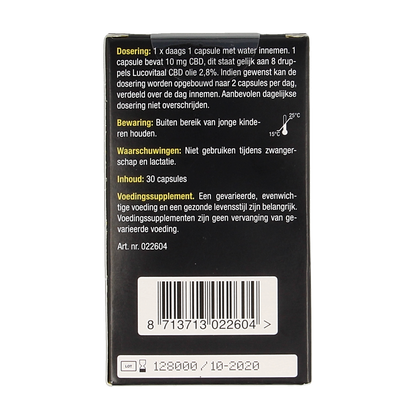 Lucovitaal CBD 10mg forte 30.00 Capsules