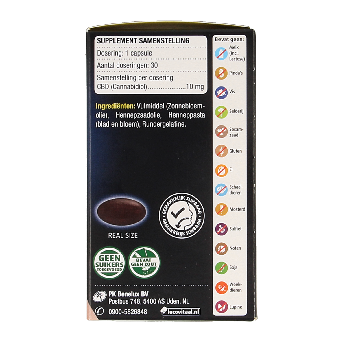 Lucovitaal CBD 10mg forte 30.00 Capsules