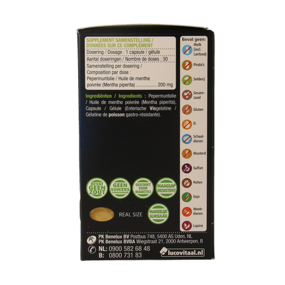 Lucovitaal Pepermuntolie 30.00 Capsules