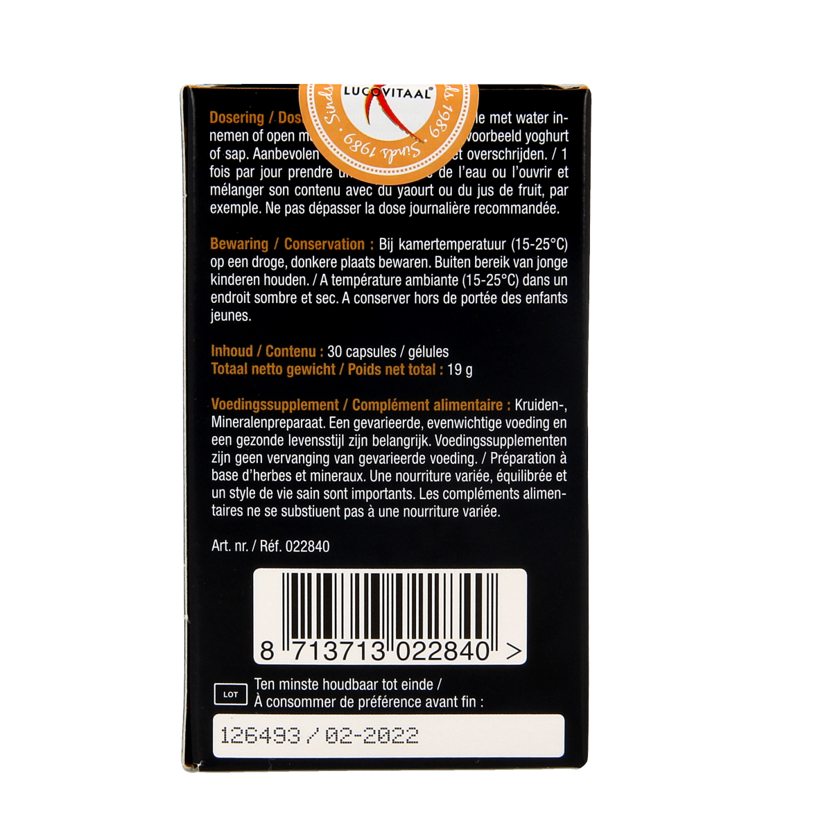 Lucovitaal Bloedsuikerspiegel 30.00 Capsules