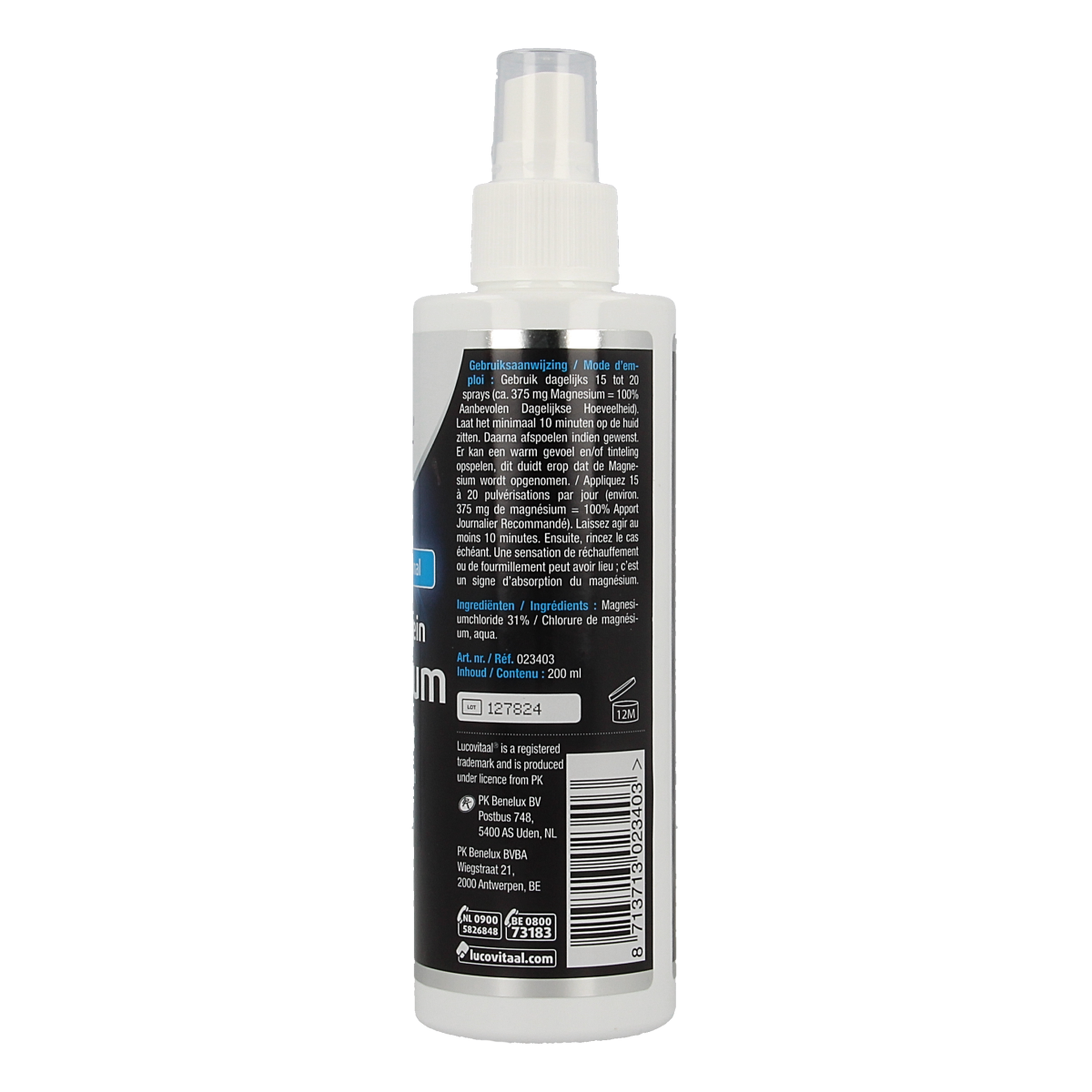 Lucovitaal Zechstein magnesium spray 200.00 Milliliter