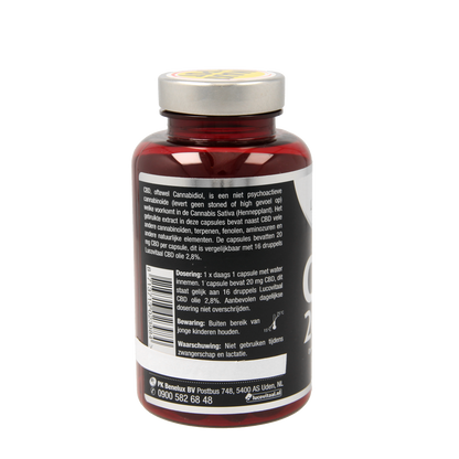 Lucovitaal Cannabidiol CBD 20mg 90.00 Capsules