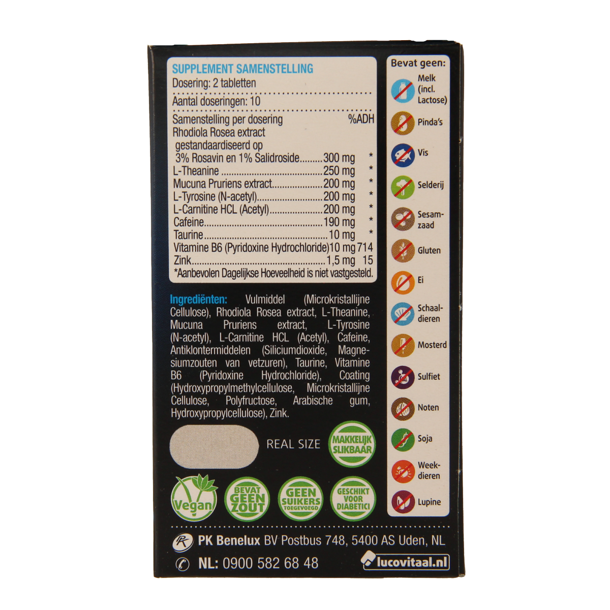 Lucovitaal Mentale focus pil 20.00 Tabletten