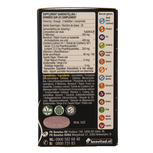 Lucovitaal D-Mannose cranberry 60.00 Tabletten