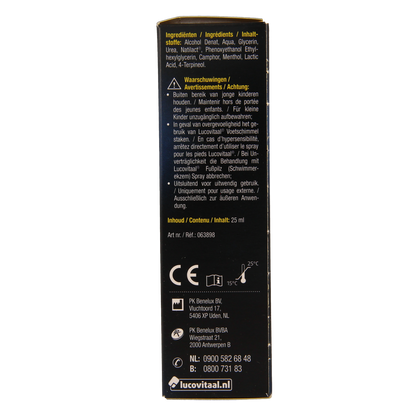 Lucovitaal Voetschimmel zwemmerseczeem spray 25.00 Milliliter