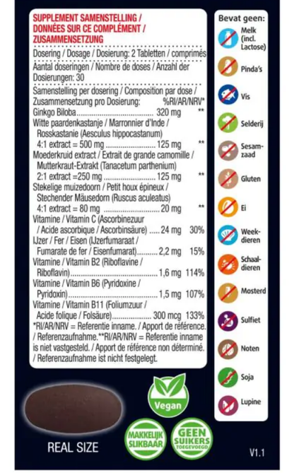Lucovitaal Bloedcirculatie support 60 Tabletten