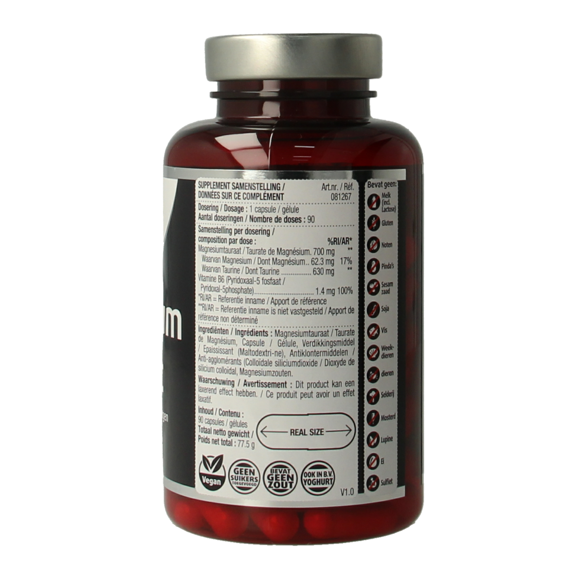 Lucovitaal Magnesium tauraat 90.00 Capsules