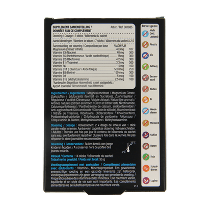Lucovitaal Magnesium citraat 400mg 2go sticks 14.00 Stuks
