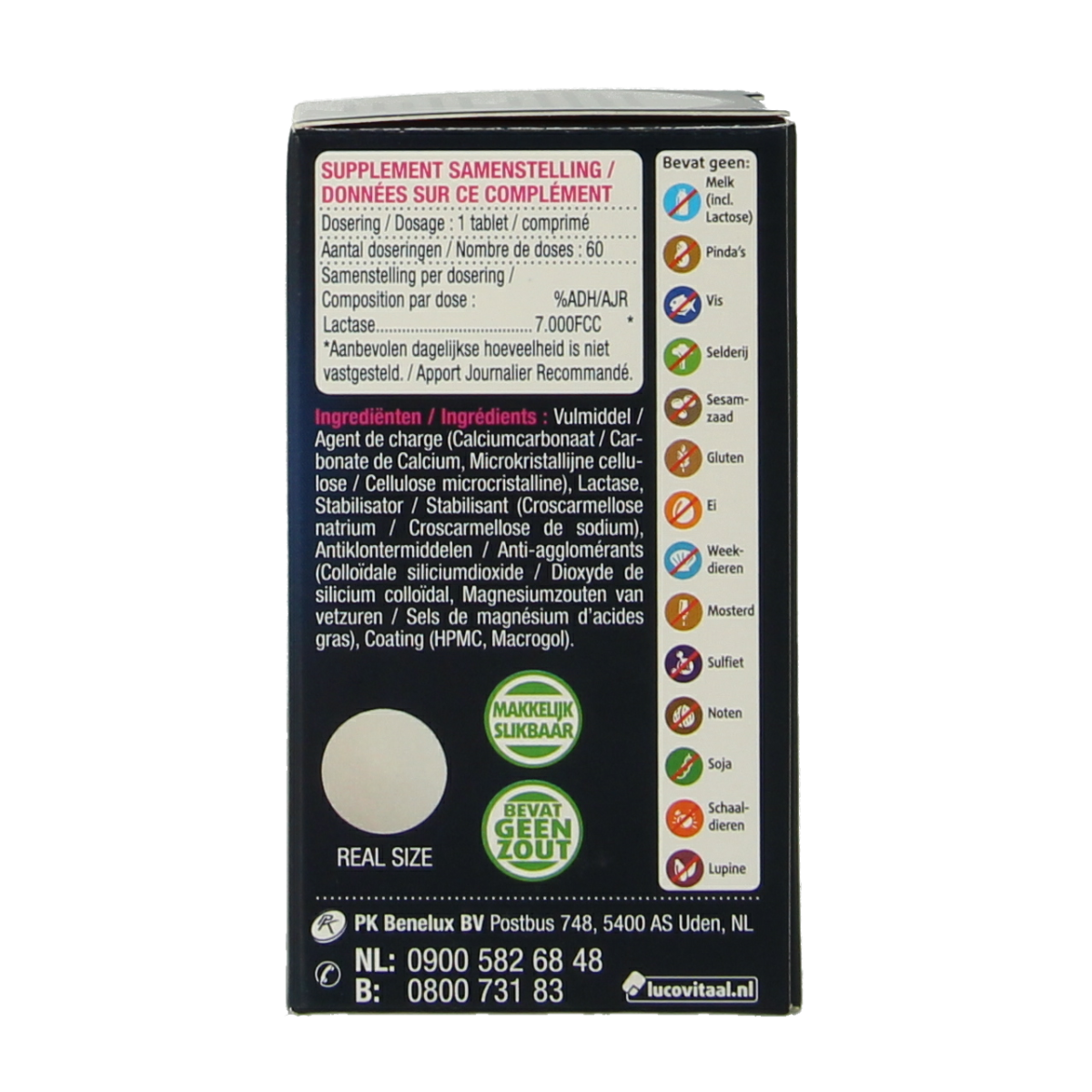 Lucovitaal Lactase 7000 FCC 60.00 Tabletten