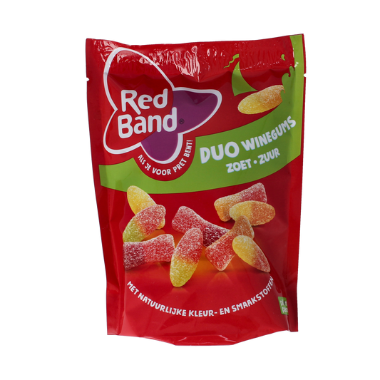 Red Band Winegums duo zoet zuur 215.00 Gram