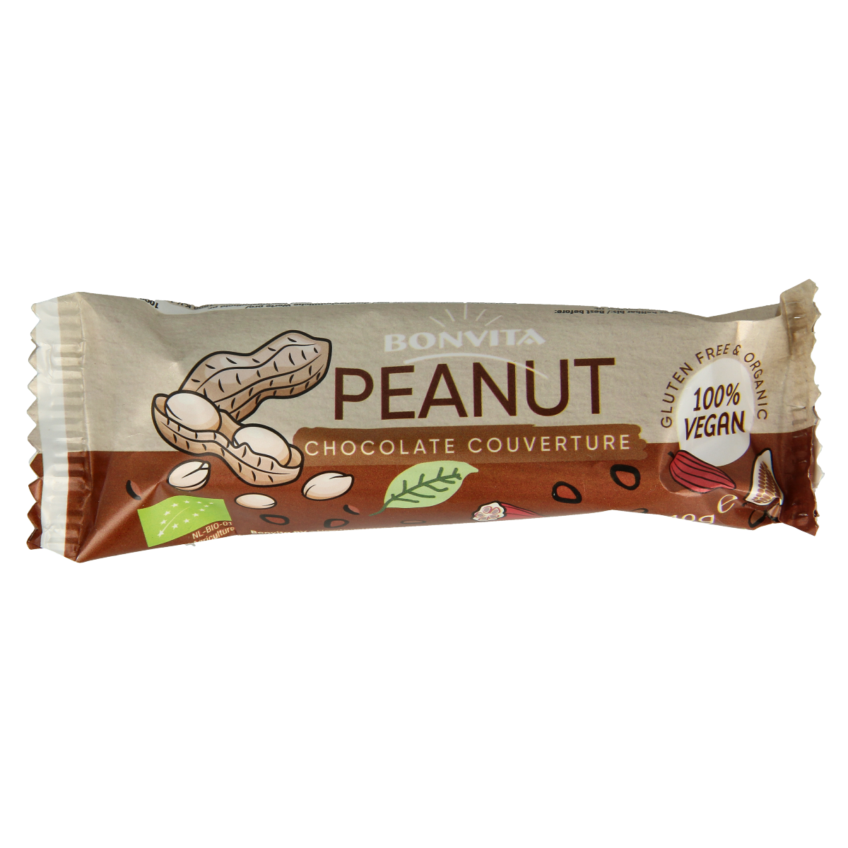 Bonvita Bonbarr choco peanut bar bio 40.00 Gram