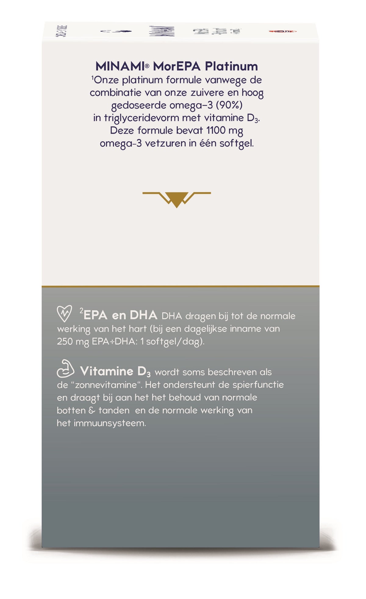 Minami MorEPA platinum + vitamine D3 60.00 Softgels