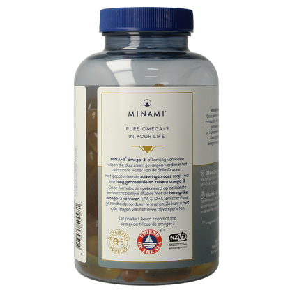 Minami MorEPA platinum + vitamine D3 120.00 Softgels