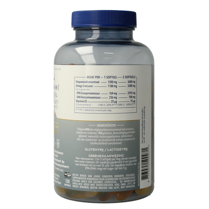 Minami MorEPA platinum + vitamine D3 120.00 Softgels